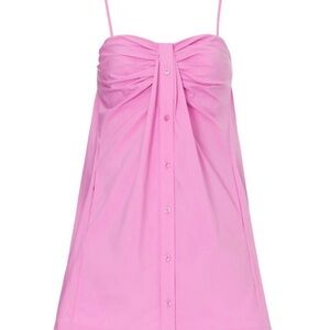 Jonathan Simkhai Pink Mini Dress with Spaghetti Straps